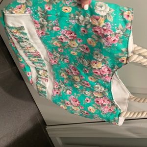 Mackinaw island floral tote bag